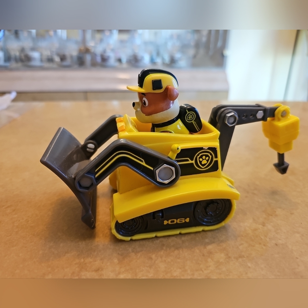 Paw Patrol Mission Paw Rubble Bulldozer Vehicle & Figure Complete Playset Toy